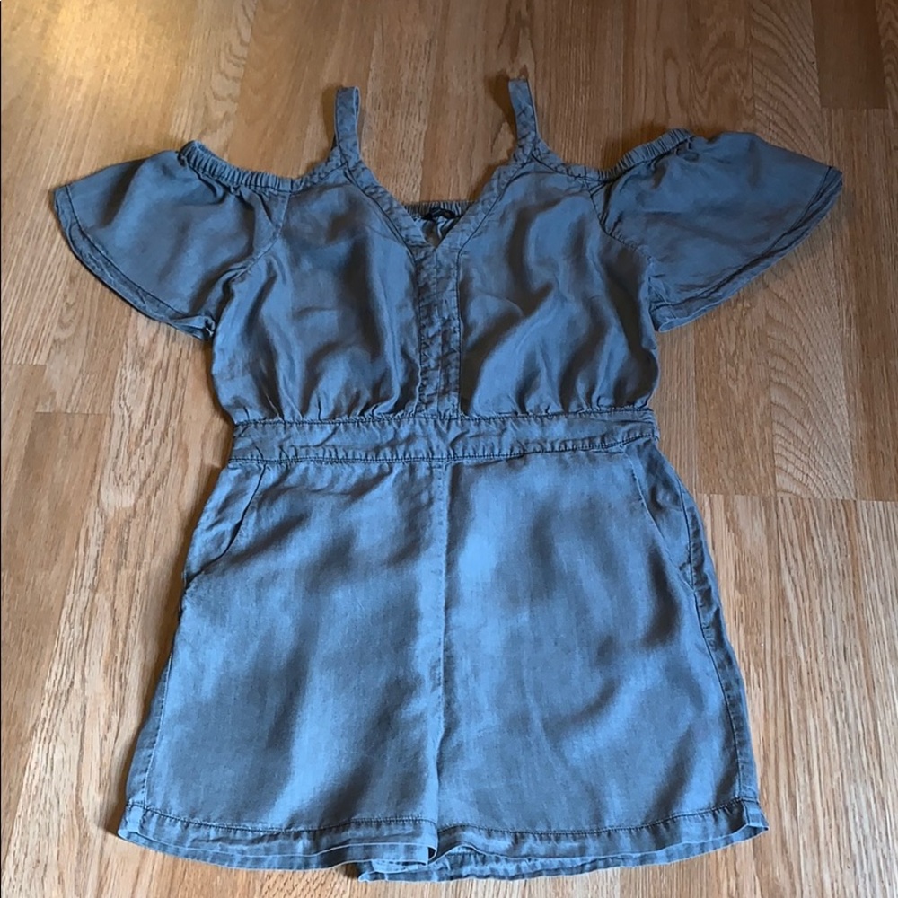 Charcoal gray romper